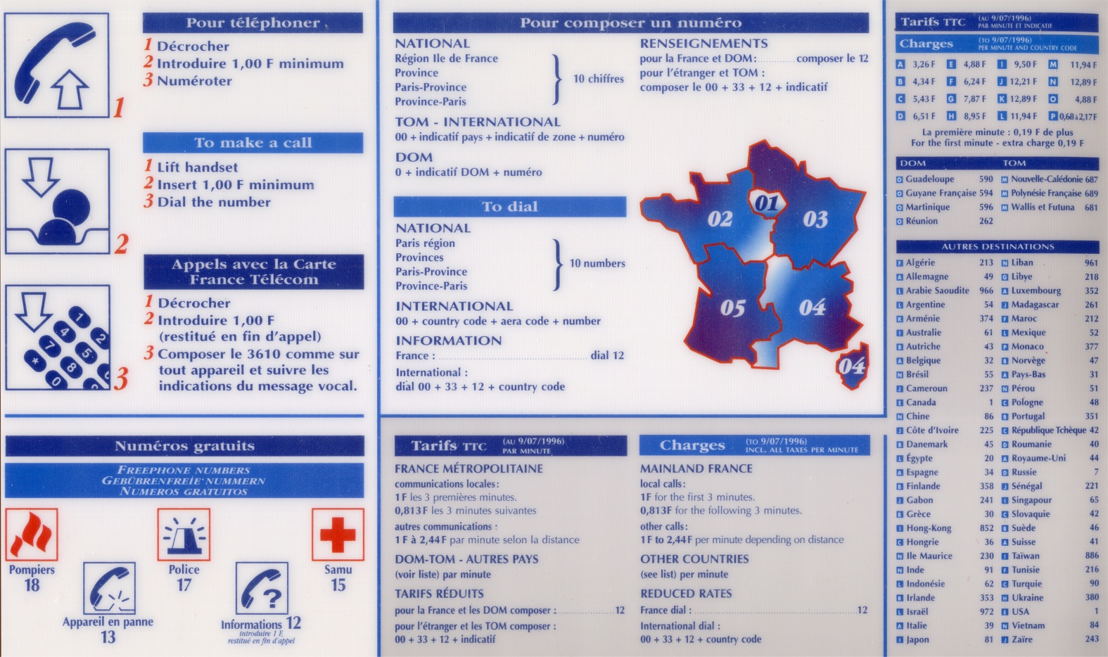 P56.PlanNumerotationPourPubliphonesNNT3En1996